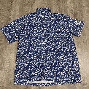 WRIGLEYVILLE Chicago Cubs Hawaiian Aloha Shirt - Men's Size XL - Hornitos